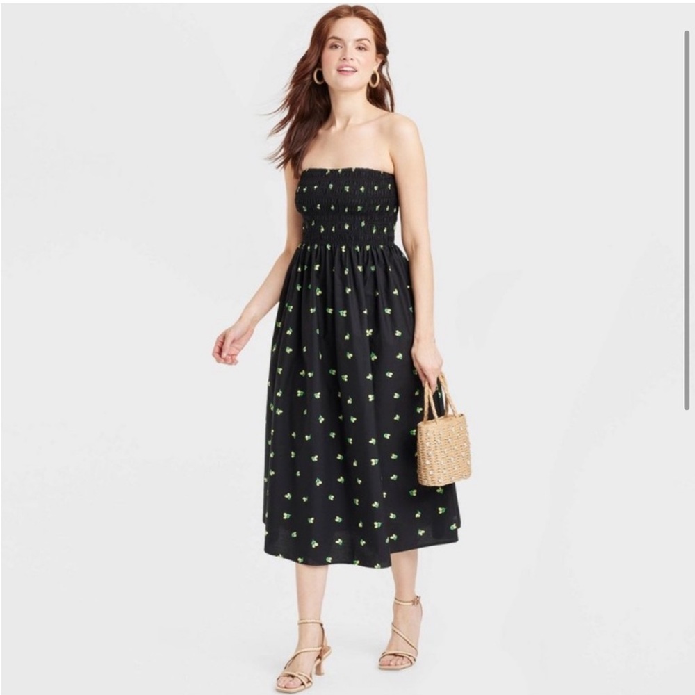 🍋 A New Day midi lemon print dress